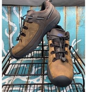 NEW Keen Targhee III WP Low Woman 8.5 Bungee Cord Brown Hiking Shoes men's 7
